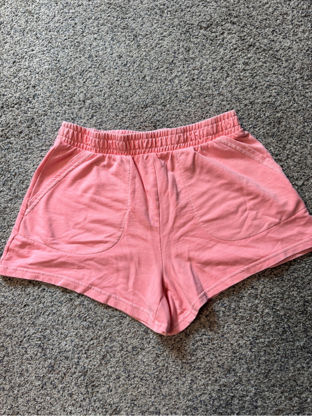 Universal Thread Coral/Orange Elastic Waist Casual Shorts